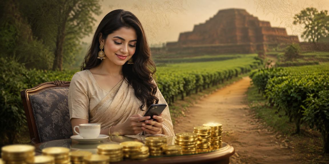 বাংলাদেশের চা বাগানের পটভূমিতে VIP বোনাস প্রোগ্রামের উপস্থাপনা