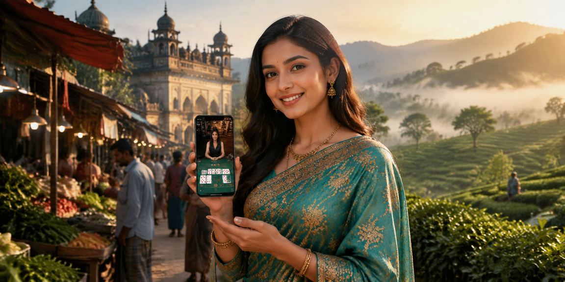 বগুড়ায় চা বাগানে বসে মোবাইলে বাকারা খেলছেন একজন ব্যবহারকারী